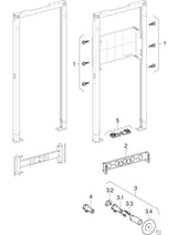 Geberit Duofix Traverse für Wandarmatur AP, variable Armaturenposition