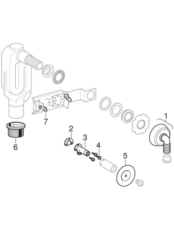 Geberit GIS Traverse für Waschmaschine und Geschirrspülmaschine