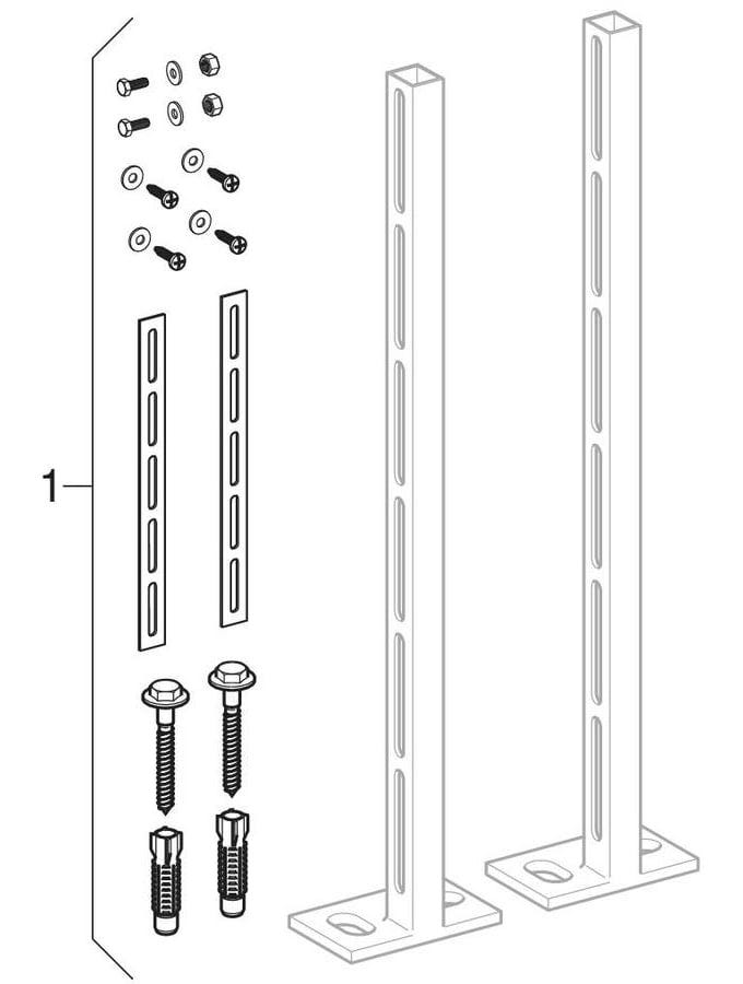 Geberit Kombifix Set Ständer mit Fußplatte