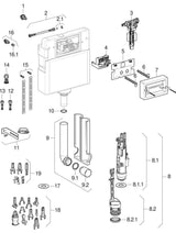 Geberit KombifixBasic Element für Wand-WC, 108 cm, mit Delta UP-Spülkasten 12 cm