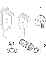Geberit UP-Geruchsverschluss für Geräte, mit einem Anschluss: d=40mm, d1=56mm, hochglanz-verchromt