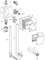 Geberit Kombifix Element für Urinal, 109–127 cm, universell