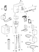 Geberit Typ 185 Waschtischarmatur Batteriebetrieb: hochglanz-verchromt, Mischer=ohne Mischer