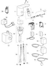 Geberit Typ 185 Waschtischarmatur Batteriebetrieb: hochglanz-verchromt, Mischer=ohne Mischer