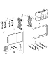 Geberit Sigma60 Betätigungsplatte für 2-Mengen-Spülung, Square, flächenbündig: Tasten: verchromt, gebürstet, easy-to-clean-beschichtet, Designstreifen und Rahmen: hochglanz-verchromt