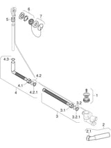 Geberit Badewannenablauf mit Ventilstopfen, d52, mit Fertigbauset: Deckplatte: hochglanz-verchromt, d=40/50mm