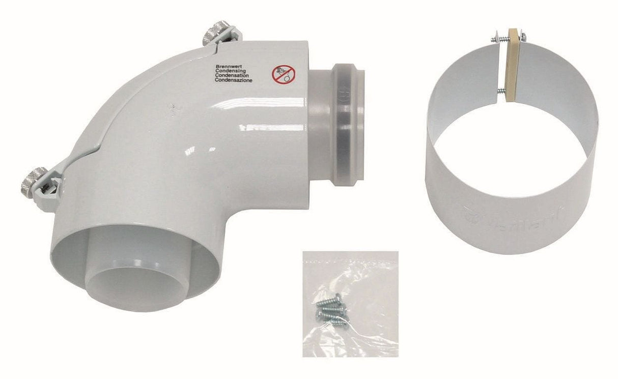VAILLANT Bogen 87 Grad Brennwert konz., PP, m. Reinigungsd.