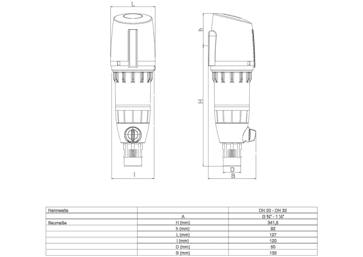 SYR Rückspülfilter mit Druckminderer Drufi+ 2315 DFR, DN 20 bis 32