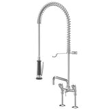 KWC Zweigriffmischer GASTRO Schwenkauslauf, AD153 A300, mit Brause, ganzchrom