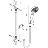 hansgrohe Pulsify Select S Brauseset 105 3jet Relaxation mit Brausestange rund