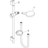hansgrohe Raindance Select S Brauseset 120 3jet mit Brausestange und Seifenschale