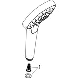 hansgrohe Croma S Handbrause 110 1jet, Weiß/Chrom