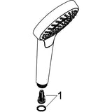 hansgrohe Croma Select S Handbrause 110 Multi, Weiß/Chrom