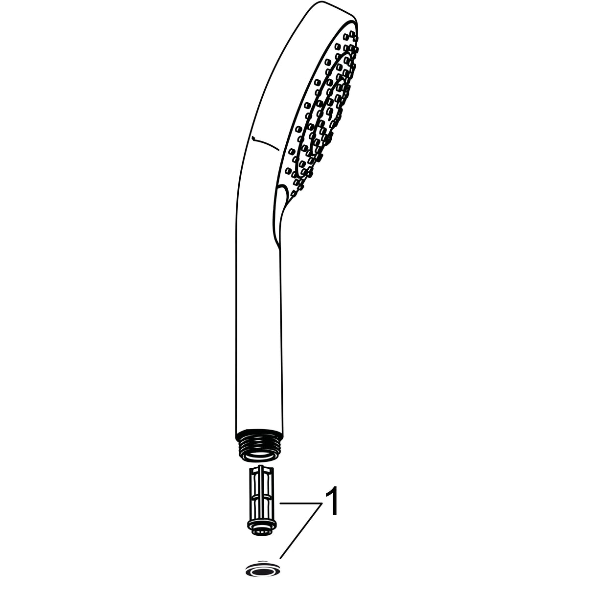hansgrohe Croma Select S Handbrause 110 Vario, Weiß/Chrom