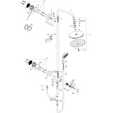 hansgrohe Croma Showerpipe 220 1jet Reno, Chrom