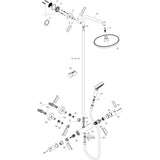 hansgrohe Crometta S Showerpipe 240 1jet mit Thermostat, Chrom