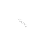 hansgrohe Brausearm 12,8 cm, Chrom