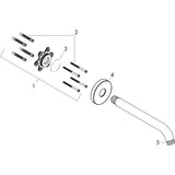 hansgrohe Brausearm 23 cm, Chrom