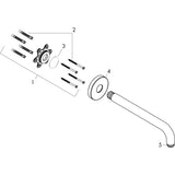 hansgrohe Brausearm 38,9 cm, Chrom