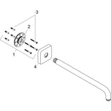 hansgrohe Brausearm E 38,9 cm, Chrom