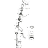 hansgrohe Focus Standventil 70 mit Hebelgriff für Kaltwasser oder vorgemischtes Wasser ohne Ablaufgarnitur, Chrom
