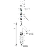 hansgrohe Metris Einhebel-Waschtischmischer 100 für Handwaschbecken ohne Ablaufgarnitur, Chrom