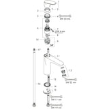 hansgrohe Focus Einhebel-Waschtischmischer 100 ohne Ablaufgarnitur, Chrom