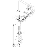 hansgrohe Focus M41 Einhebel-Küchenmischer 280, 1jet, Chrom