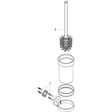 hansgrohe Logis Universal Toilettenbürstenhalter Wandmontage, Chrom