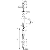 hansgrohe Logis M31 Einhebel-Küchenmischer 160, 1jet, Chrom