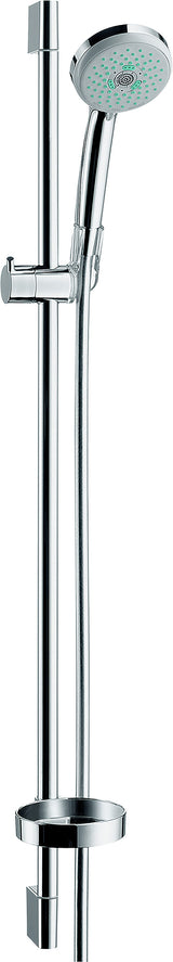 hansgrohe Croma 100 Brauseset Multi mit Brausestange 90 cm und Seifenschale, Chrom