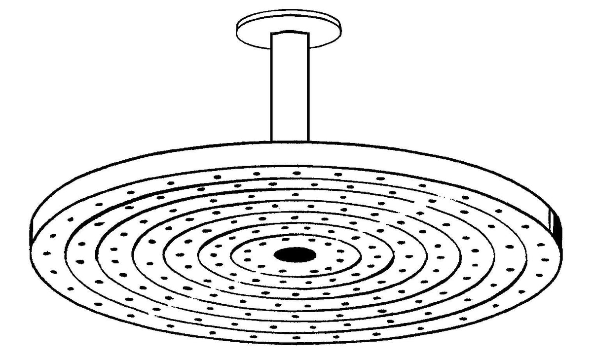 hansgrohe Raindance S Kopfbrause 240 1jet mit Deckenanschluss, Chrom