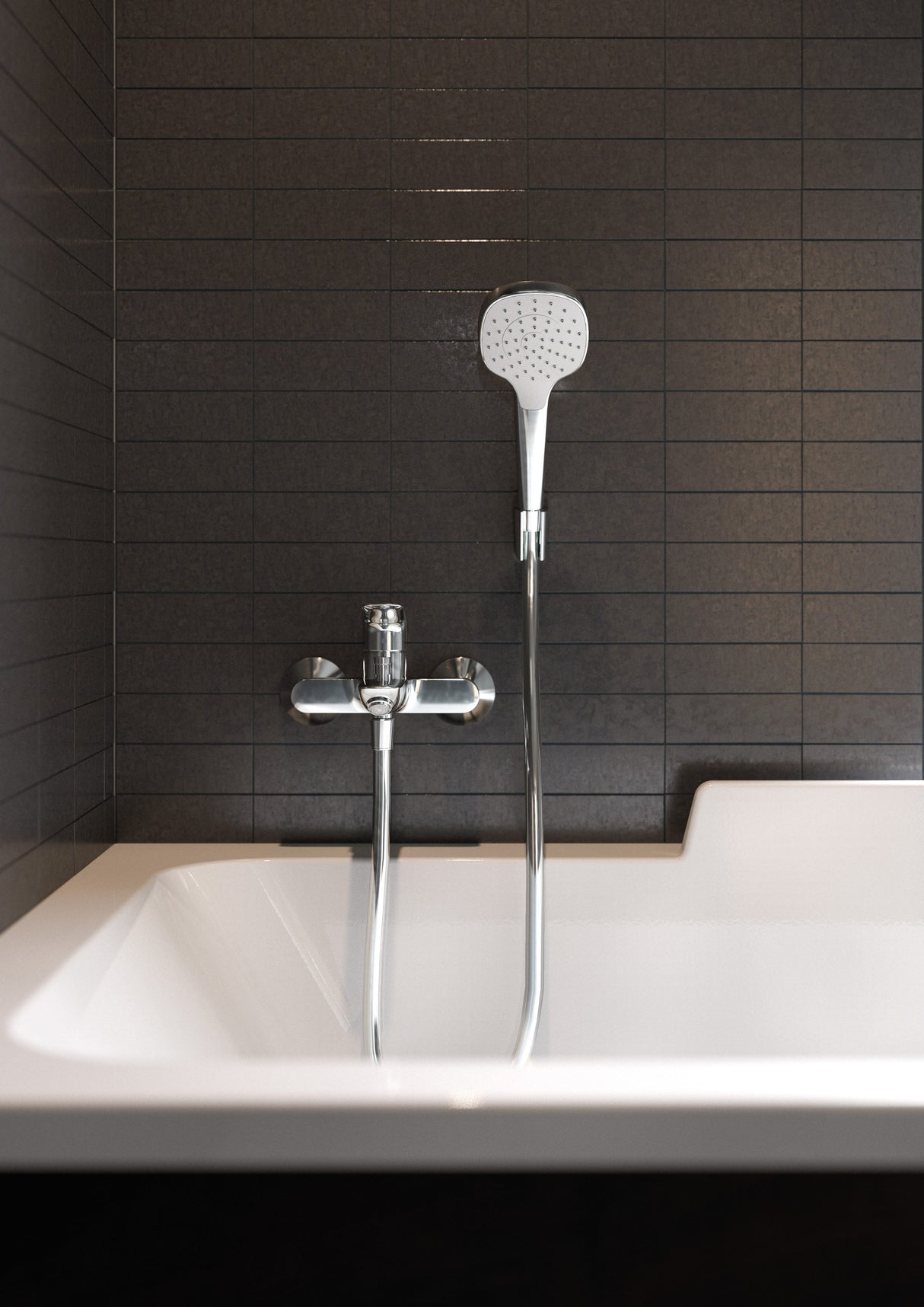 hansgrohe Logis Einhebel-Wannenmischer Aufputz, Chrom