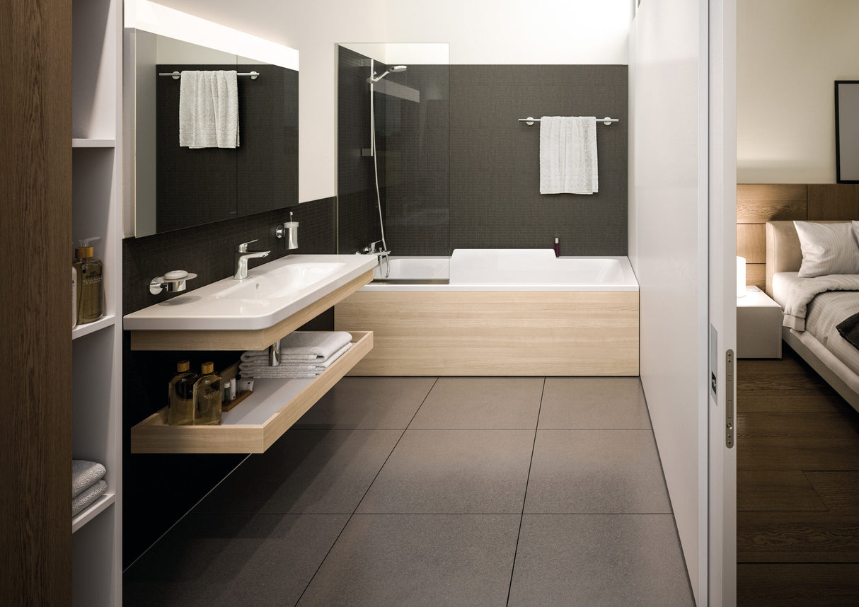 hansgrohe Logis Einhebel-Waschtischmischer 100 mit Zugstangen-Ablaufgarnitur, Chrom