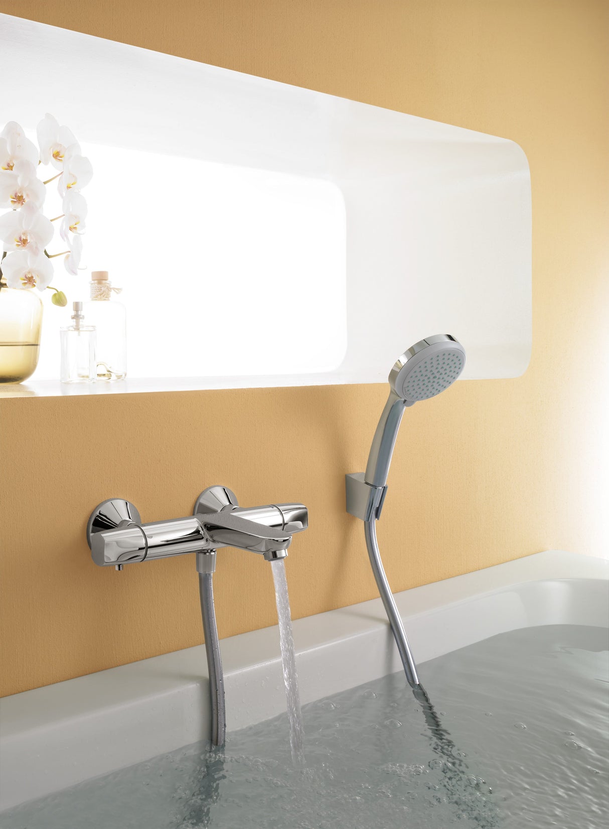 hansgrohe Croma 100 Brausehalterset Vario mit Brauseschlauch 125 cm, Chrom