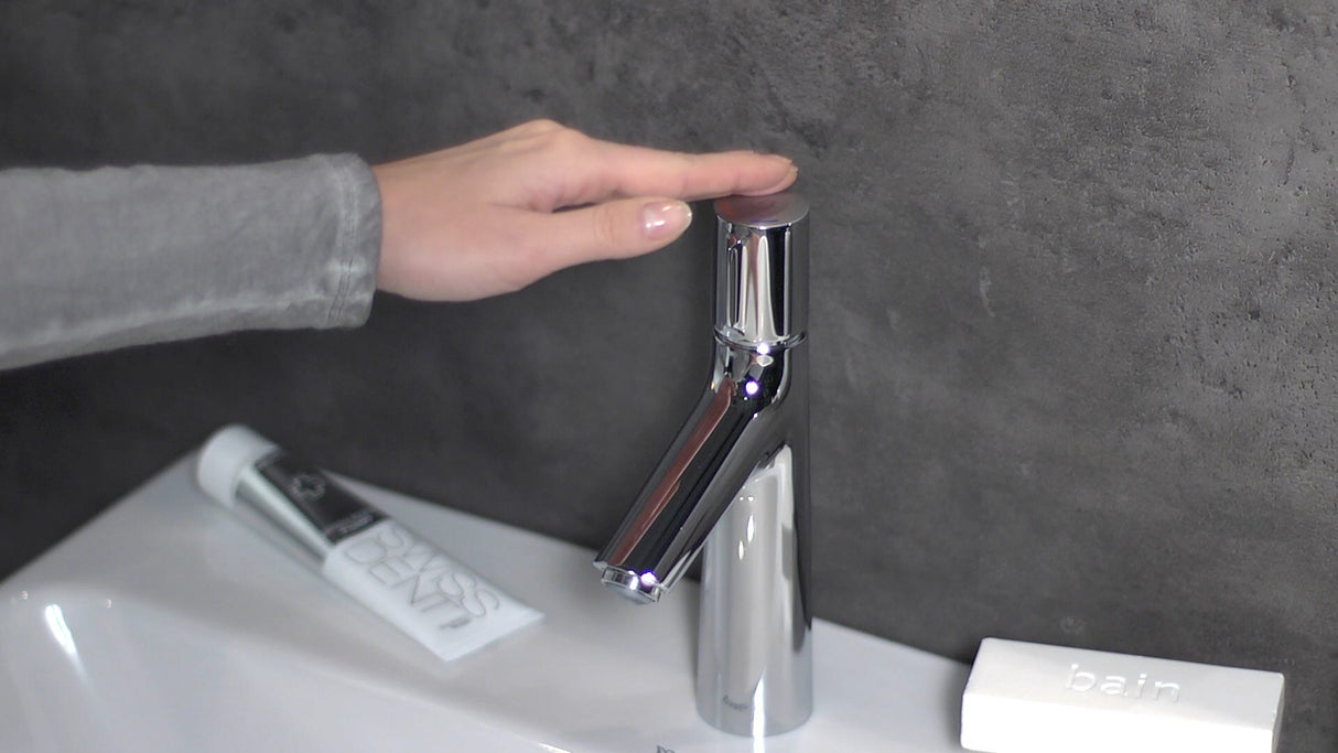 hansgrohe Talis Select S Waschtischmischer 100 mit Zugstangen-Ablaufgarnitur, Chrom