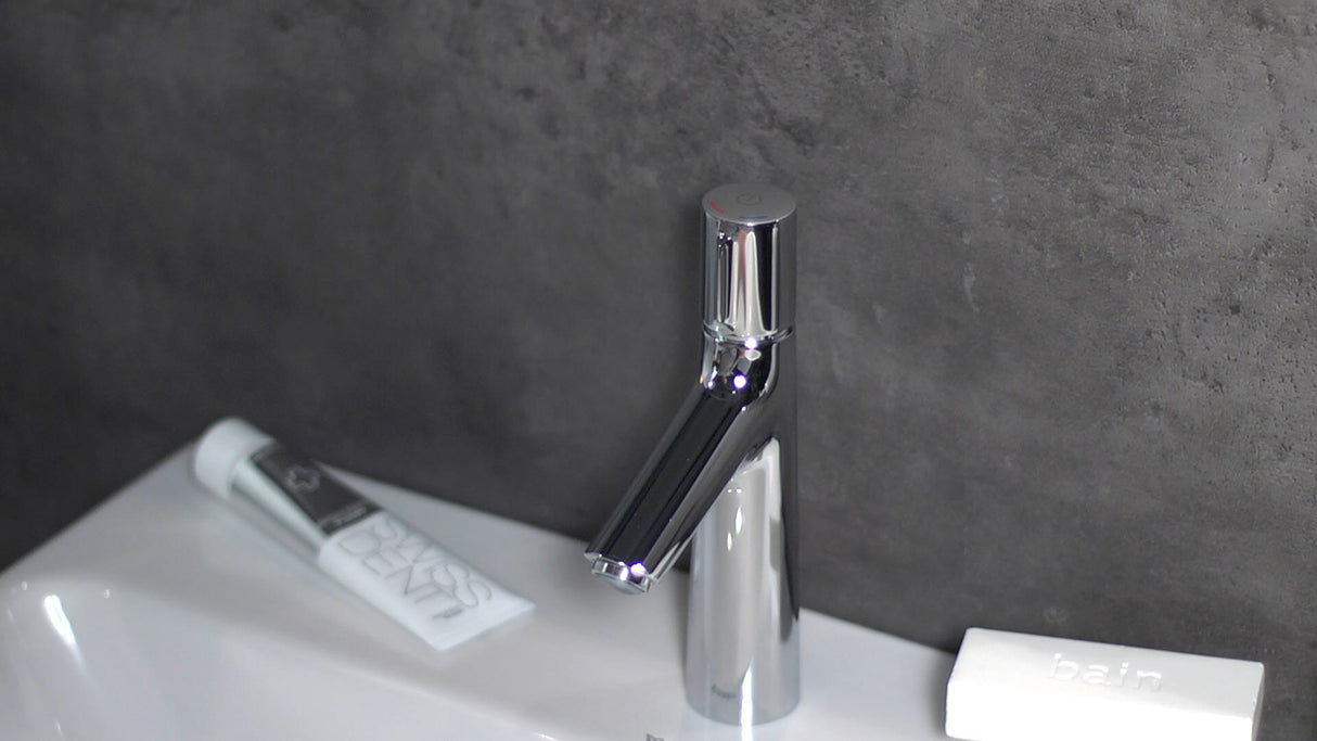 hansgrohe Talis Select S Waschtischmischer 100 mit Zugstangen-Ablaufgarnitur, Chrom
