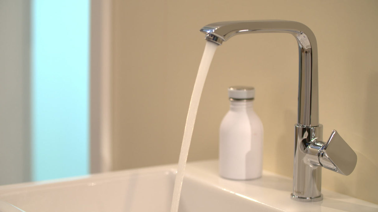 hansgrohe Metris Einhebel-Waschtischmischer 230 mit Zugstangen-Ablaufgarnitur, Chrom