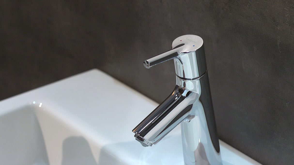 hansgrohe Talis S Einhebel-Waschtischmischer 80 mit Zugstangen-Ablaufgarnitur, Chrom