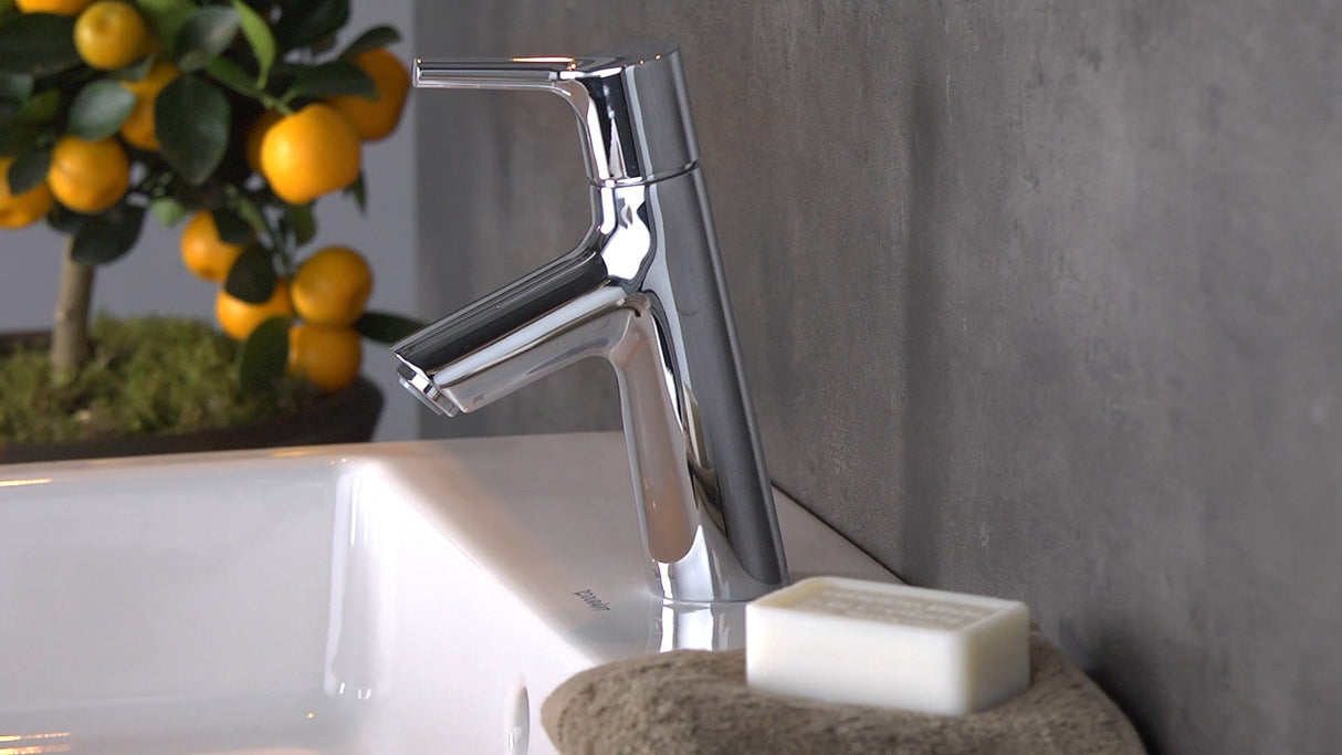 hansgrohe Talis S Einhebel-Waschtischmischer 80 mit Zugstangen-Ablaufgarnitur, Chrom