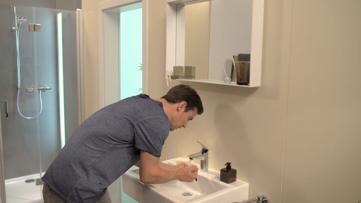 hansgrohe Logis Einhebel-Waschtischmischer 100 mit Zugstangen-Ablaufgarnitur, Chrom