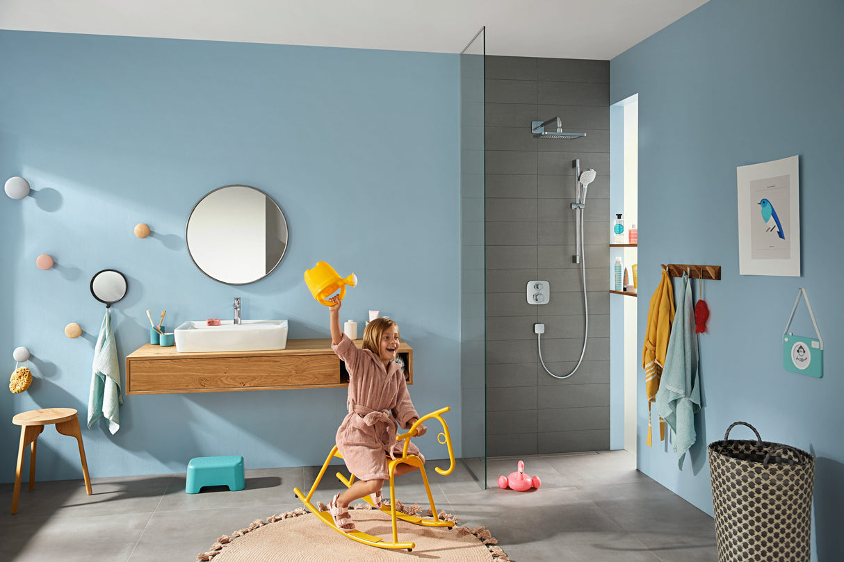 hansgrohe Talis E Einhebel-Waschtischmischer 110 mit Push-Open Ablaufgarnitur, Chrom