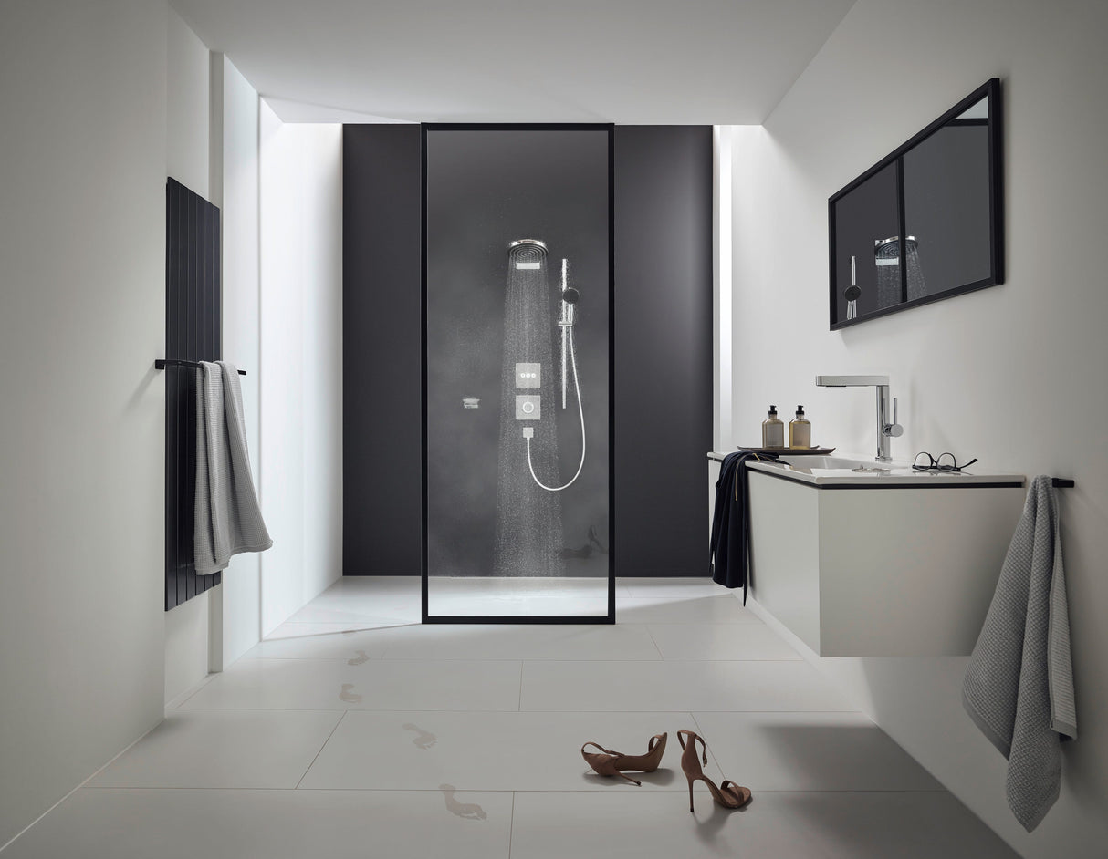 hansgrohe Unica Brausestange Pulsify S 90 cm mit Push Handbrausehalter und Isiflex Brauseschlauch 160 cm, Chrom