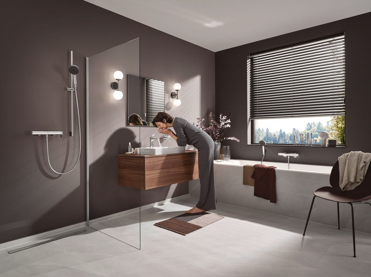 hansgrohe Pulsify Select S Handbrause 3-Strahlarten mit Select-Taste, Kunststoff, Durchlauferhitzer geeignet
