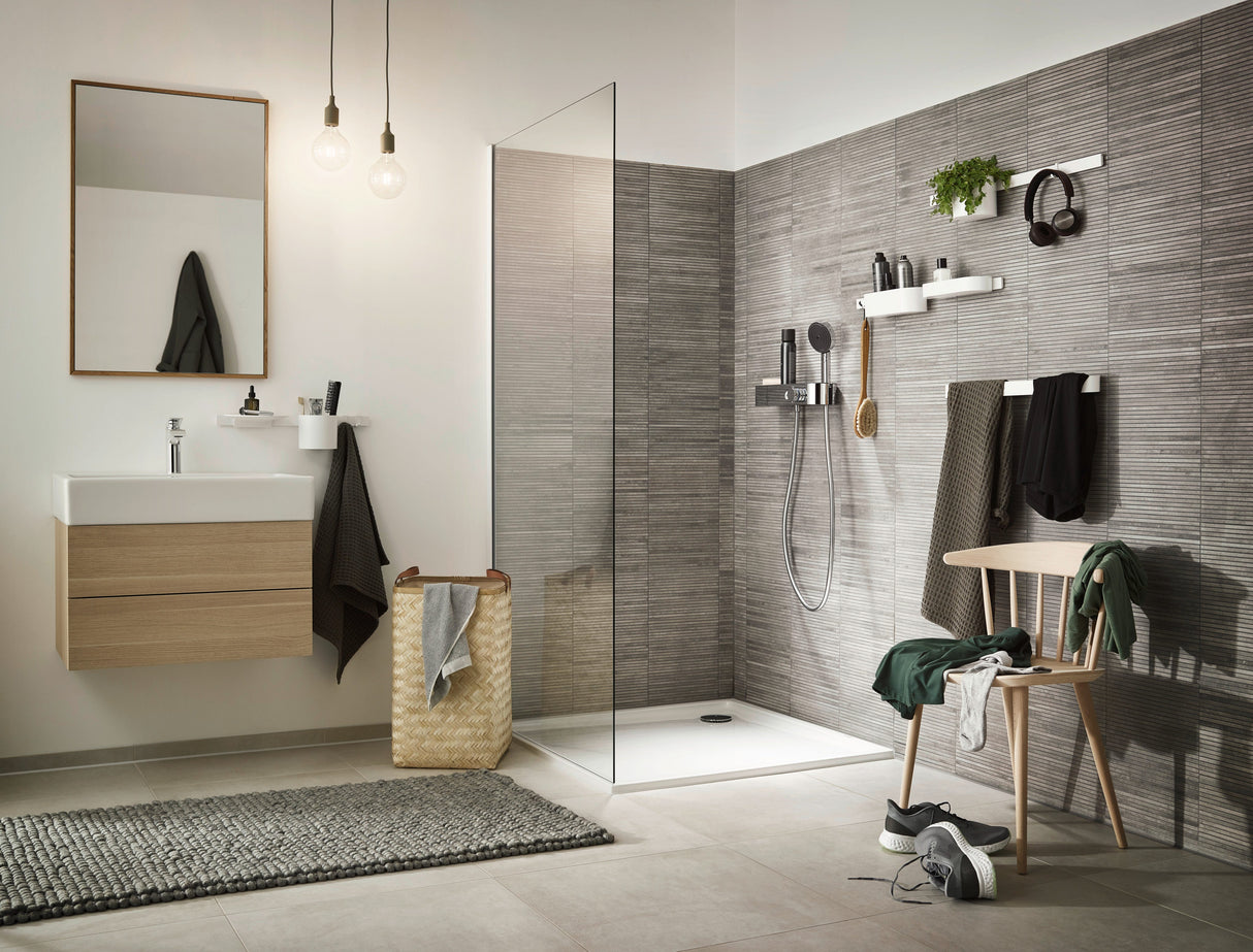 hansgrohe Pulsify Select S Handbrause 3-Strahlarten mit Select-Taste, Kunststoff, Durchlauferhitzer geeignet