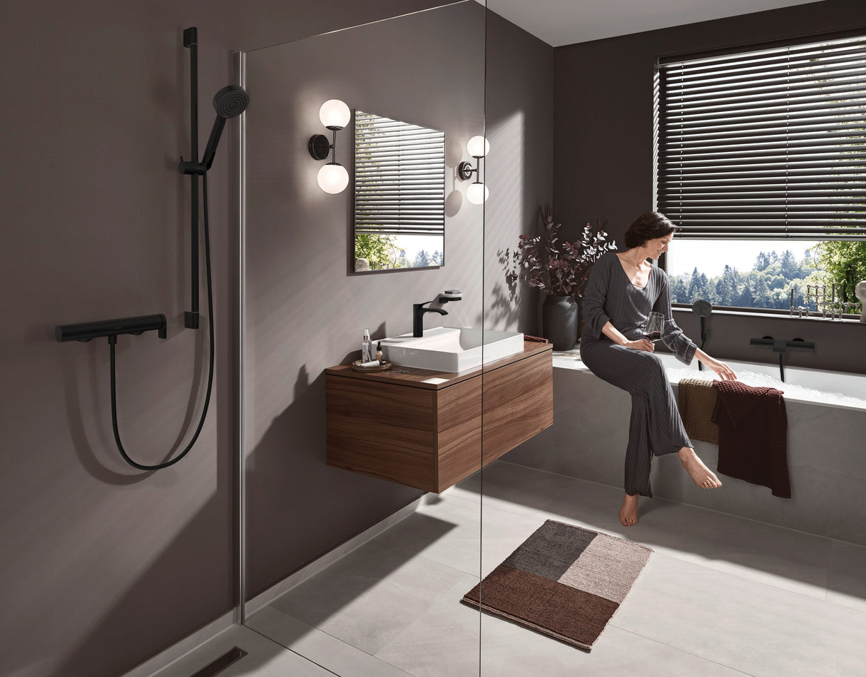 hansgrohe Pulsify Select S Handbrause 3-Strahlarten mit Select-Taste, Kunststoff, Durchlauferhitzer geeignet