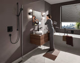 hansgrohe Pulsify Select S Handbrause 3-Strahlarten mit Select-Taste, Kunststoff, Durchlauferhitzer geeignet