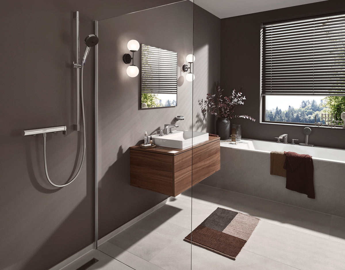 hansgrohe Pulsify Select S Handbrause 3-Strahlarten mit Select-Taste, Kunststoff, Durchlauferhitzer geeignet