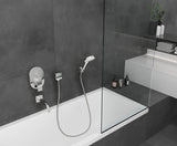 hansgrohe FixFit Wandanschluss Square mit Rückflussverhinderer, Chrom