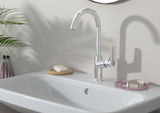 hansgrohe Logis Einhebel-Waschtischmischer 210 mit Schwenkauslauf und Zugstangen-Ablaufgarnitur, Chrom